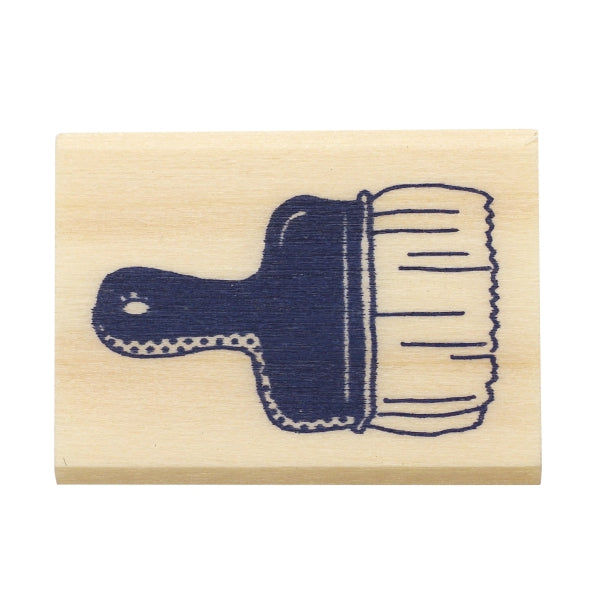 Beverly Companion Rubber Stamp - Small Brush for Scrapbooking, Card Making & DIY Crafts | High-Quality Rubber Stamps for Artists & Crafters