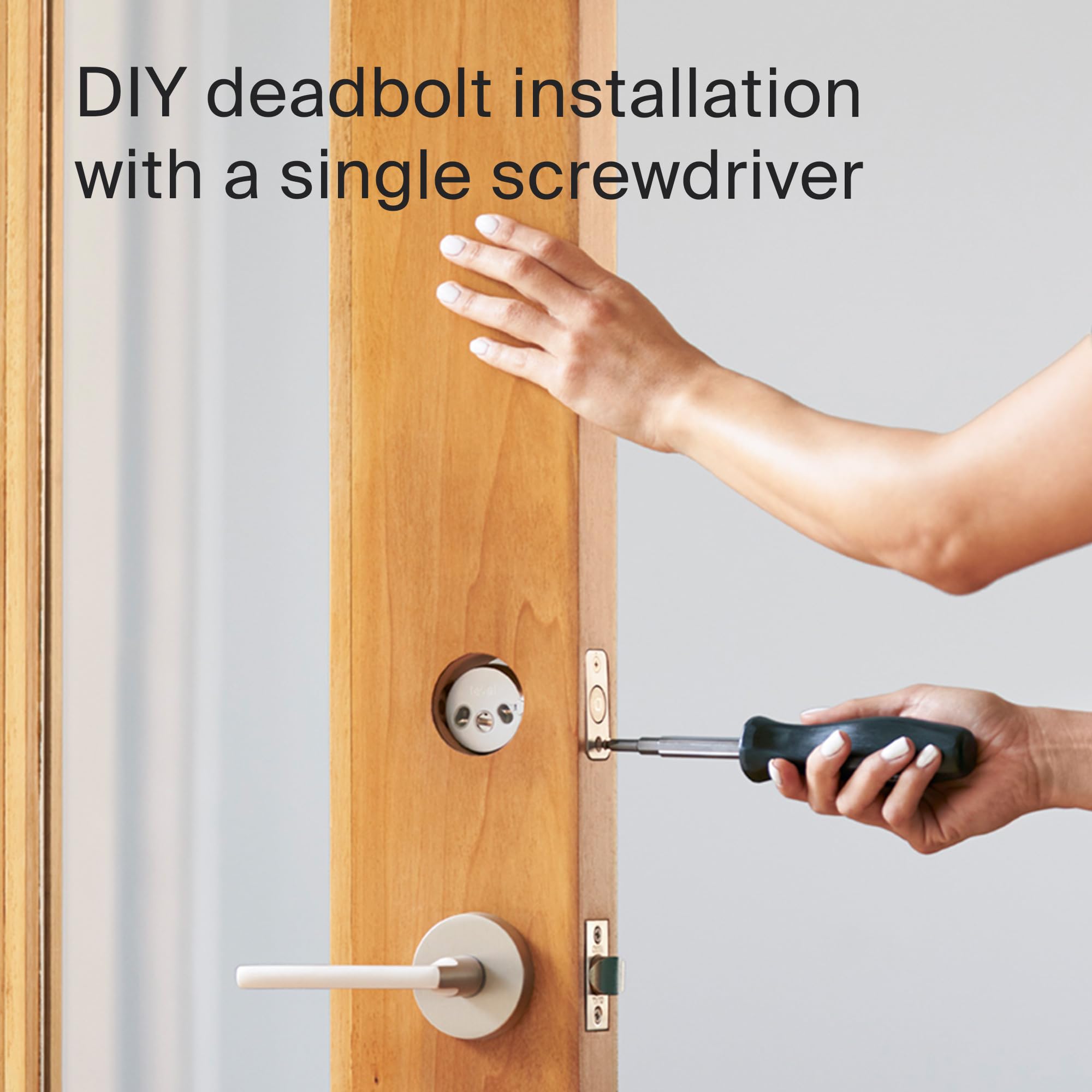 Level Lock+ WiFi Deadbolt Smart Lock - World's Smallest Apple Home Key Enabled Smart Lock - Remote Access via iOS/Android App - Compatible with Apple Home, Alexa & Google Assistant - Matte Black - Perfect for Smart Homes, Vacation Rentals & Airbnb Properties
