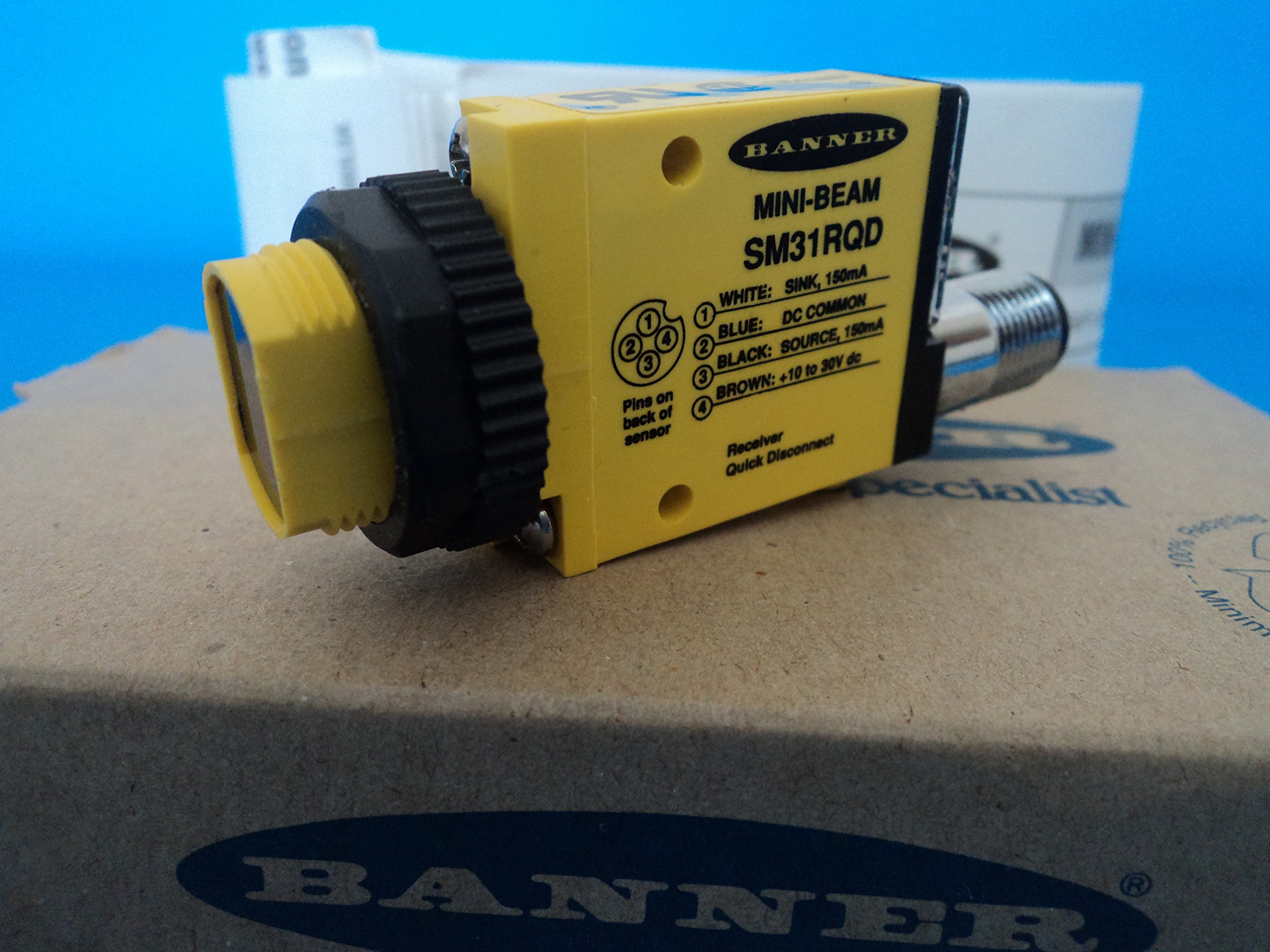 NEW BANNER SM31RQD 26839 MINI-BEAM 10-30V DC 150mA Proximity Sensor D379503 - Ideal for Industrial Automation, Conveyor Systems & Machine Safety Applications