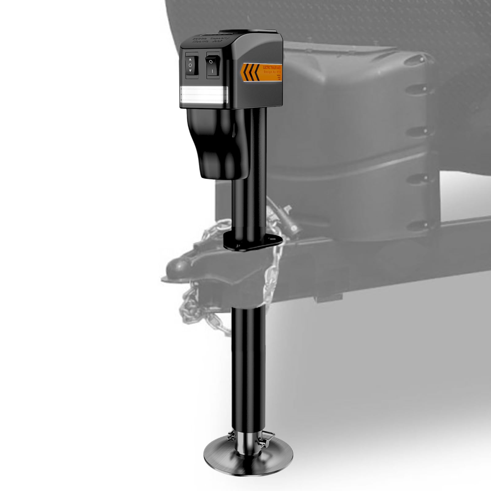 KYX 7500LB Electric Tongue Jack for Travel Trailers - 12V DC, 9.84