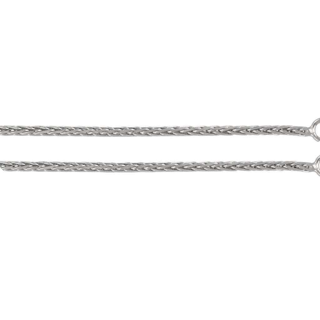 14K Gold Round Diamond Cut Wheat Chain Necklace - Italian Crafted Durable Jewelry for Women & Men - 0.8mm to 1.3mm Wide, 16