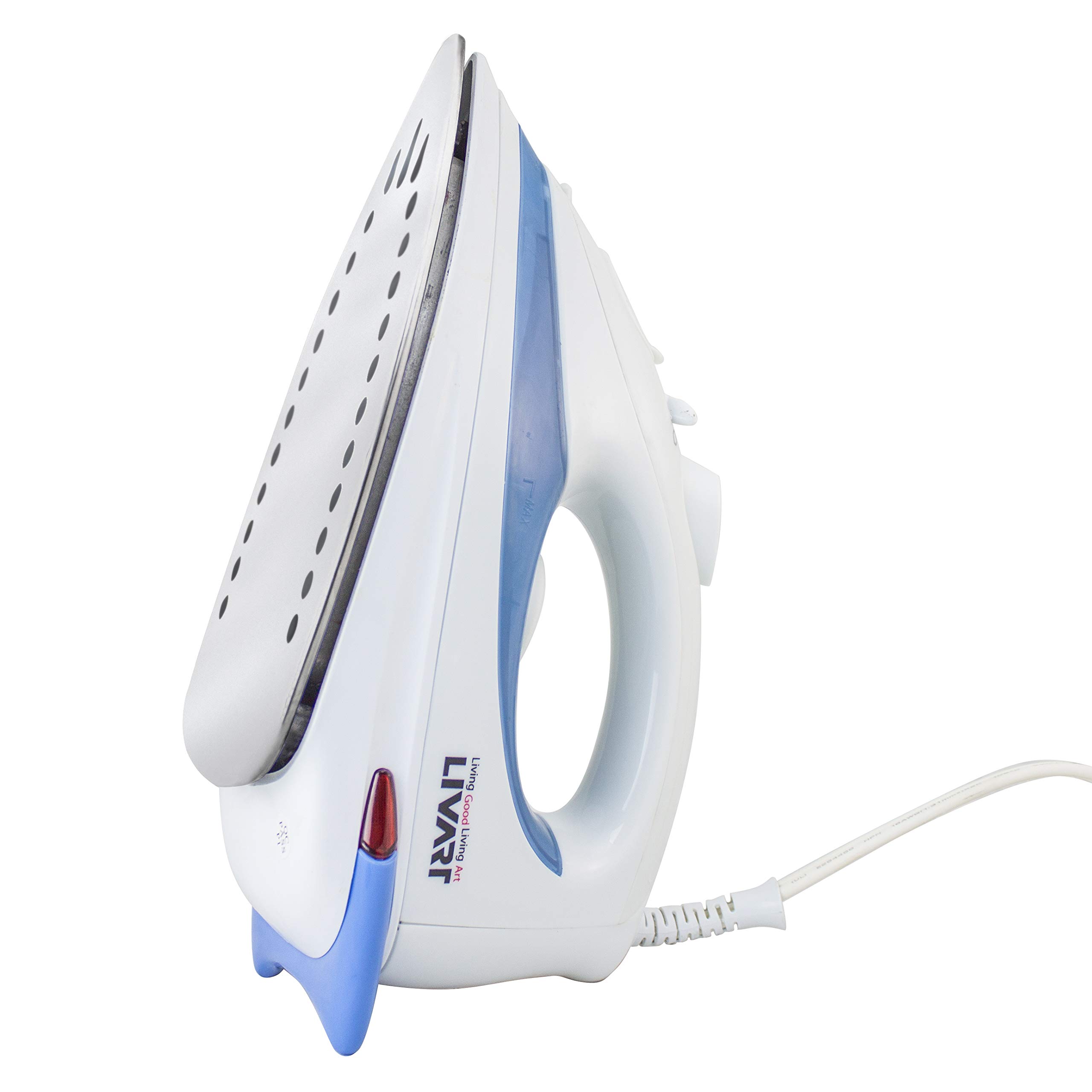 Livart LI-02 Premium Steam Iron with Advanced Features - Blue | Perfect for Home, Office & Travel Use | Wrinkle-Free Clothes & Fabric Care
