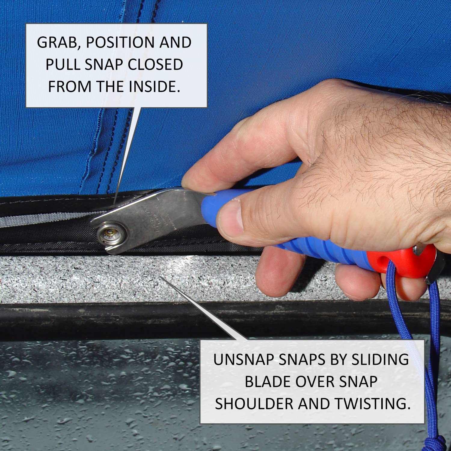 Best Boat Canvas Snap Tool - Heavy Duty Top-Snapper for Marine Upholstery & Boat Covers | Perfect for Sailors, DIY Boat Repair & Marine Canvas Installation
