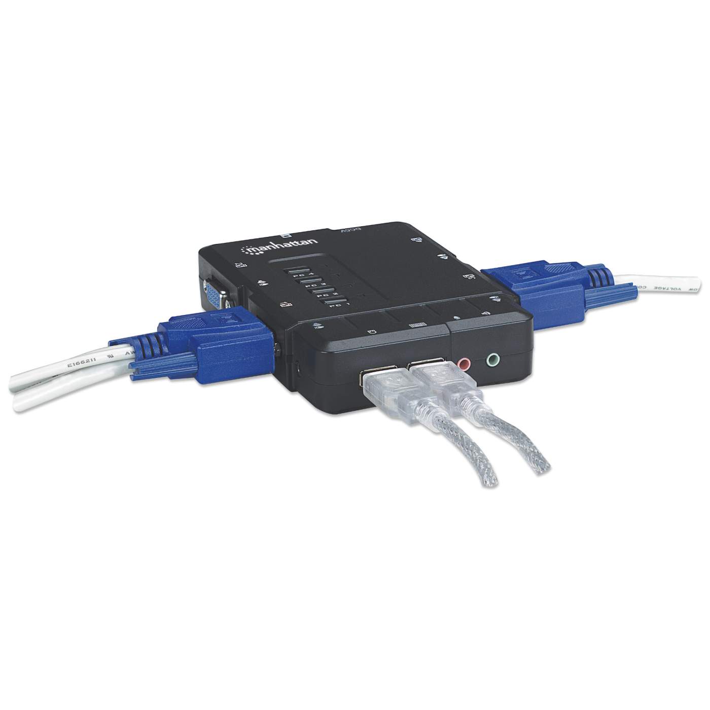 4 Port Compact KVM Switch for PC & Mac - USB 2.0 Hub with HDMI Support - Ideal for Home Office, Gaming & Multi-Device Workspace Setup