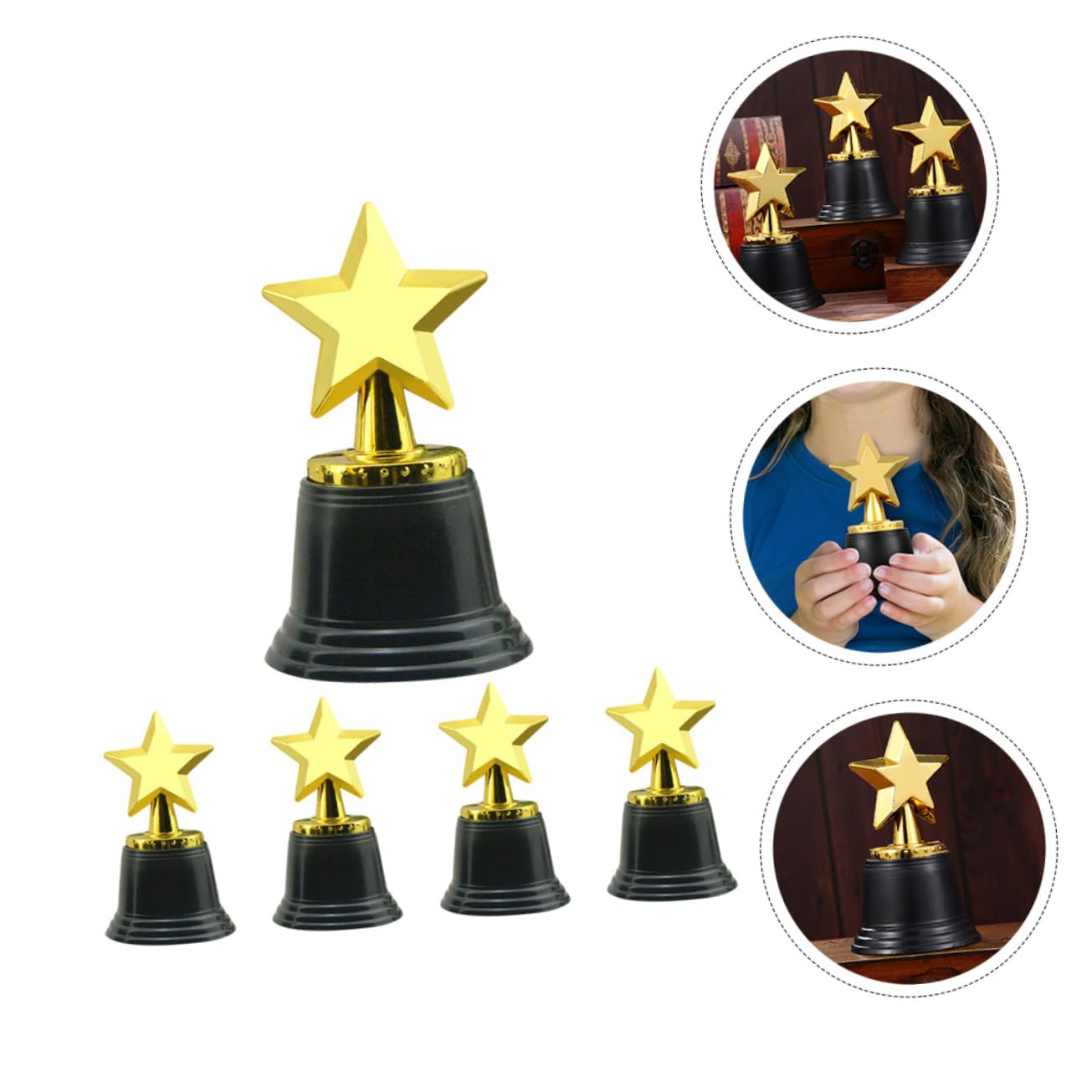 Kids Sports Trophy Set - 12 Pack Plastic Award Trophies for Children's Games, Competitions & Party Prizes | Perfect for Soccer, Basketball, Baseball Tournaments & School Award Ceremonies