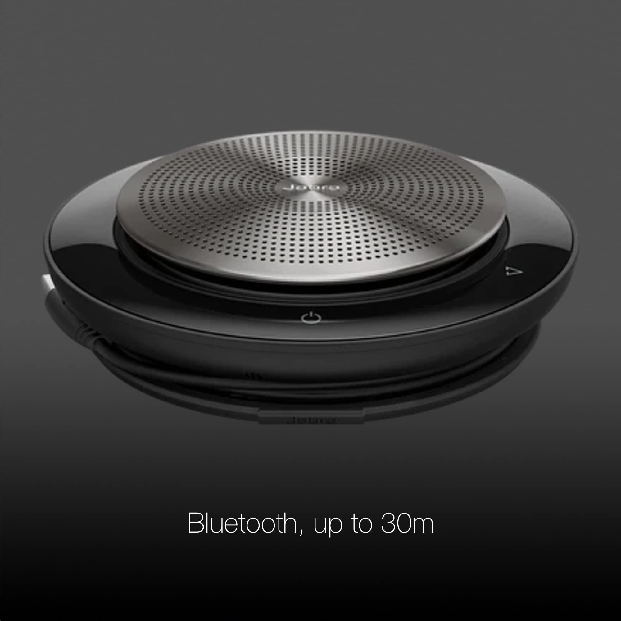 Jabra Speak 750 UC Bluetooth Conference Speakerphone with USB Dongle - Wireless Meeting Speaker for PC, Mac, Tablet & Smartphone (UC Version 7700-409) - Includes Microfiber Cloth - Perfect for Home Office, Remote Work & Video Conferencing