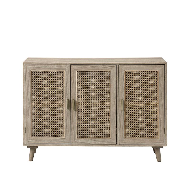 Dario 3-Door Accent Cabinet - Stylish Storage Solution for Living Room, Bedroom & Entryway | Solid Wood Furniture for Home Decor