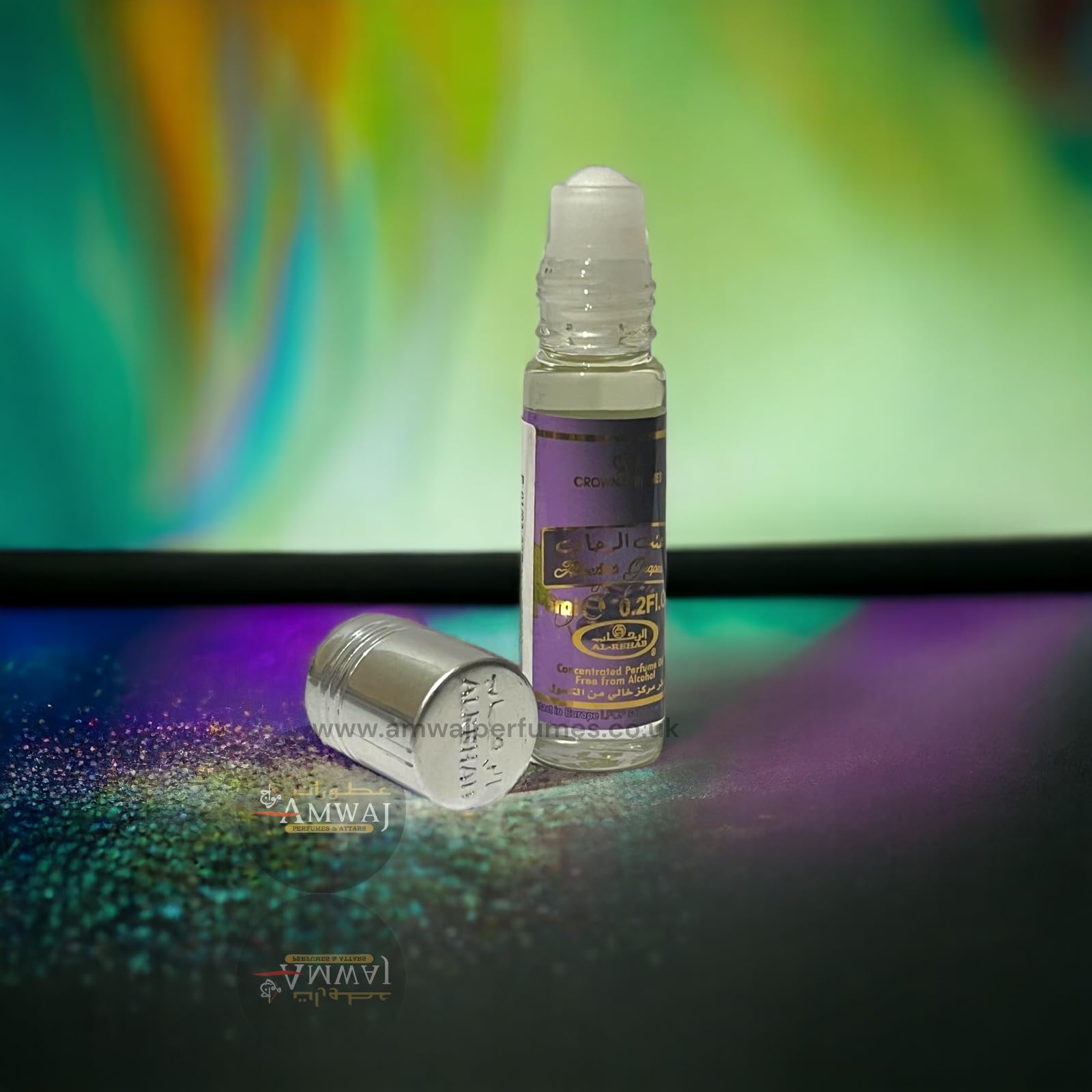 6ml Roll-on Grape Perfume Oil - Sweet Juicy Ripe Grape & Soft Musk Scent | Long-Lasting Fragrance for Women, Daily Wear, Date Night & Gift Giving