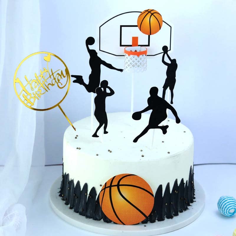 Basketball Cake Topper for Boys - Sports Birthday Party Decor