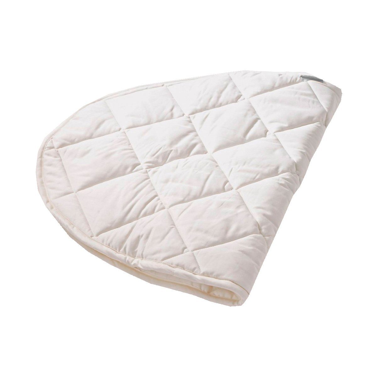 LEANDER Organic Cotton Cradle Mattress Topper & Protector - Breathable, Hypoallergenic Baby Mattress Cover - Perfect for Nursery, Bassinet & Crib Use