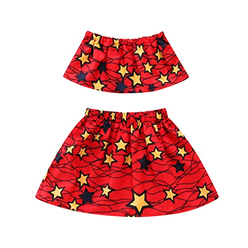 SRTUMEY Toddler Baby Girls Summer African Ankara Princess Dresses - Cute Romper Jumpsuits & Bodysuit Outfits for Special Occasions & Photoshoots