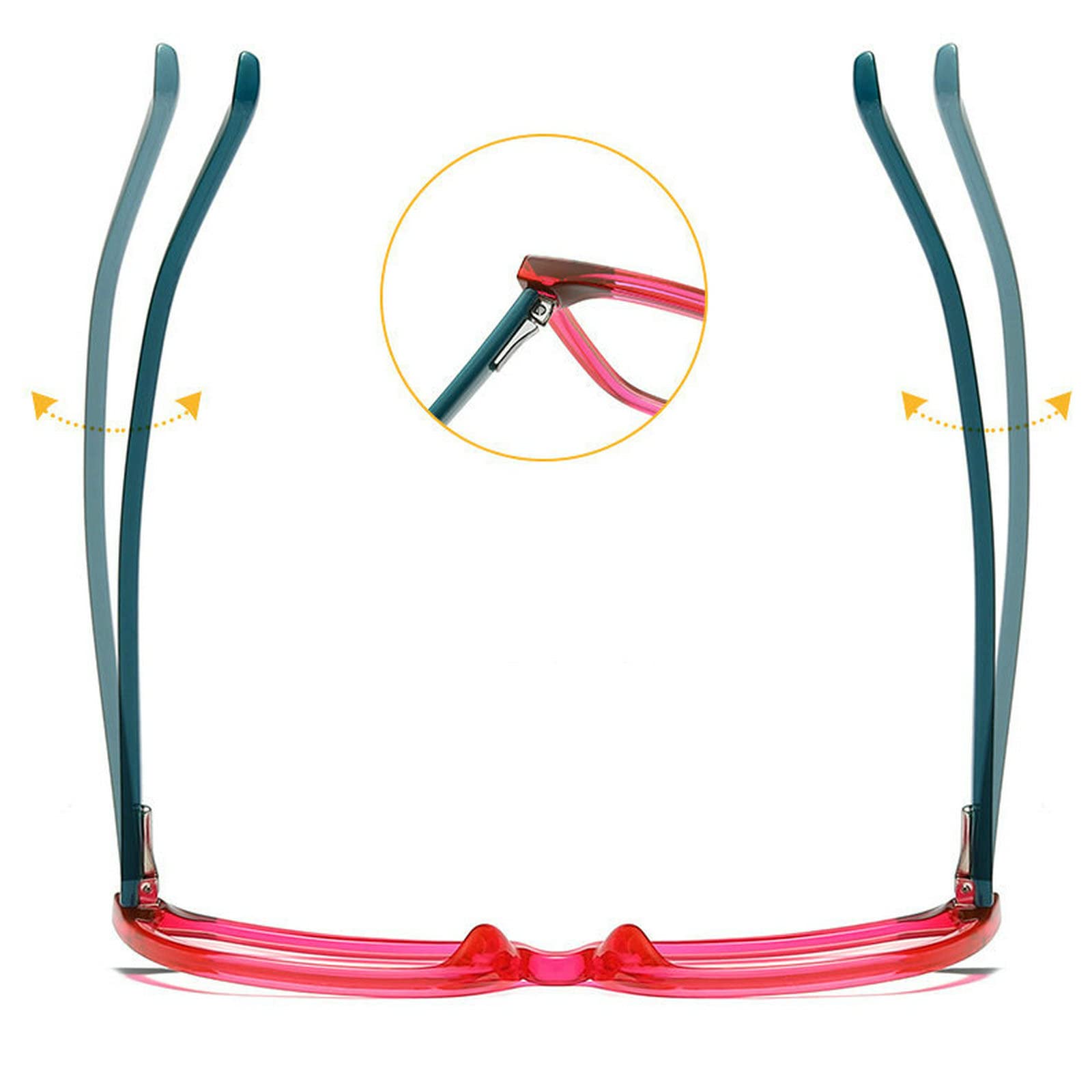 Blue Light Blocking Reading Glasses - Retro Cat Eye TR90 Spring Hinge Readers for Women & Men | Fashionable Computer Glasses for Office, Gaming & Screen Time Protection