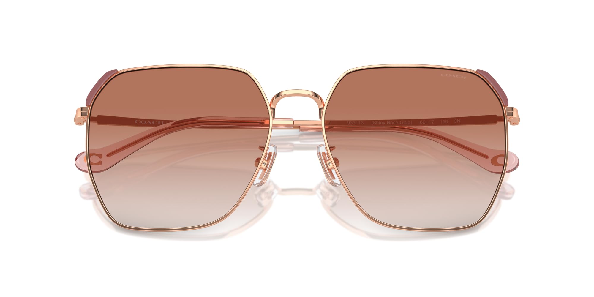 Coach Women's HC7165D Square Sunglasses - Classic Designer Shades for Women, UV Protection, Stylish & Comfortable - Perfect for Outdoor, Beach, and Everyday Fashion