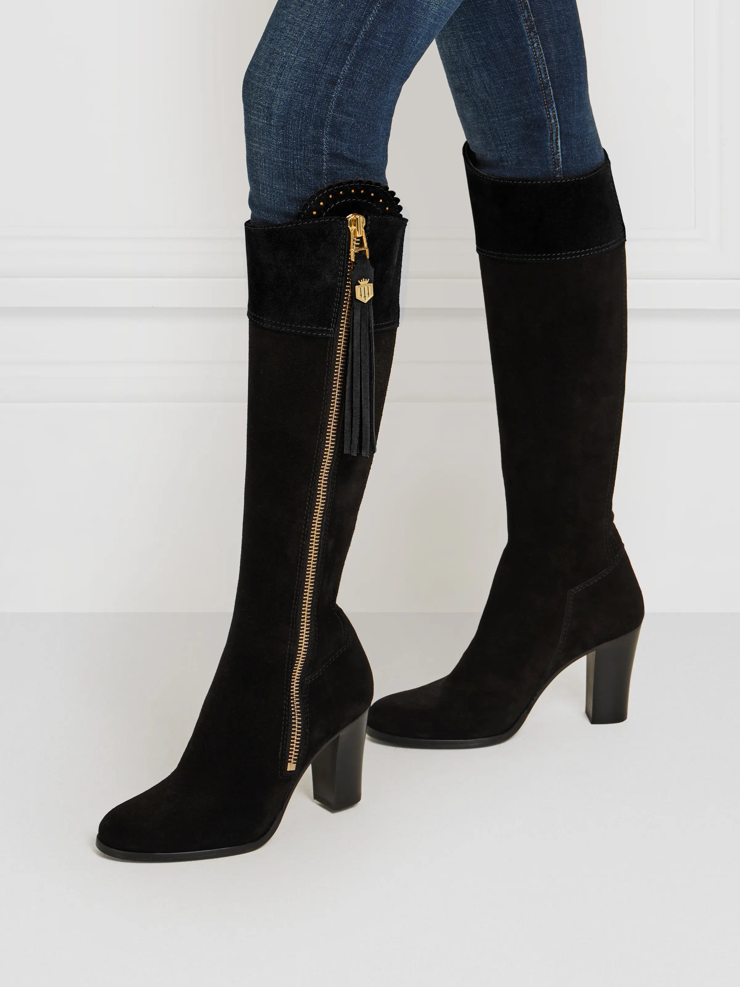 Black Suede High Heel Pumps - Women's Classic Pointed Toe Stiletto Heels for Party, Wedding & Evening Wear