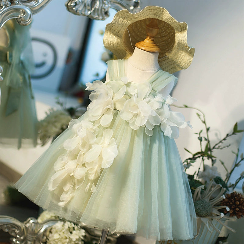 Beautiful Baby Girl Christening Dress - Lace Flower Girl Dress for Baptism, First Communion & Birthday Parties - Perfect for Special Occasions & Photo Shoots