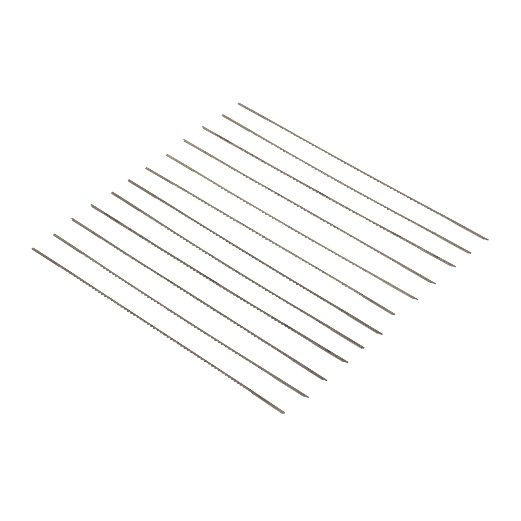 WEN BLR712 #7R 11.5 TPI Reverse Tooth Pinless 5 Inch Scroll Saw Blades (12 Pack) - Premium Woodworking Tools for DIY Projects & Craft Cutting