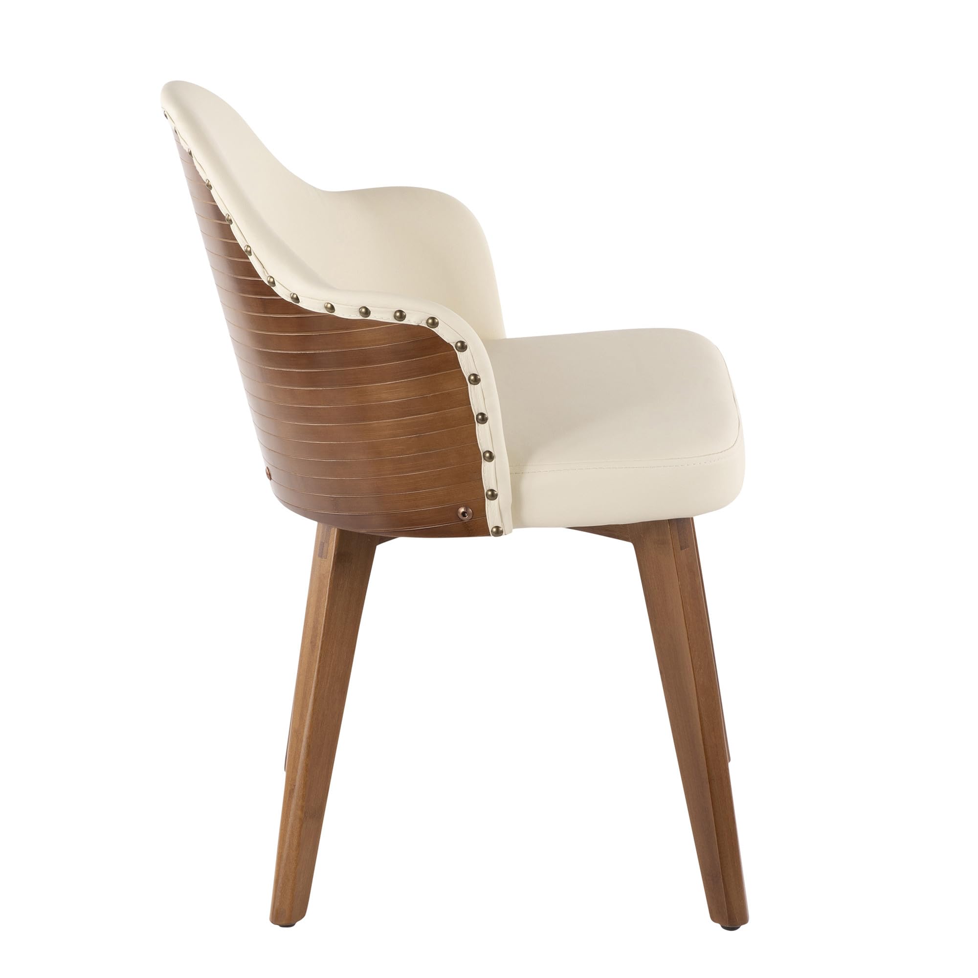 LumiSource Ahoy Mid-Century Modern Upholstered Dining Chair - Stylish Kitchen & Dining Table Chairs for Home & Restaurant Use
