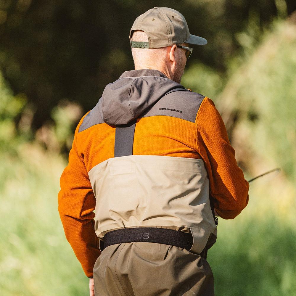 Grundens Bering Fleece Pro Full Zip Hoodie - Waterproof & Windproof Fishing Jacket for Men - Ideal for Cold Weather Boating, Hiking & Outdoor Activities