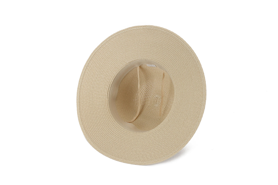 Stylish Beige and Pink Orchid Print Hat for Women - Perfect for Beach Vacations, Summer Outfits, and Outdoor Adventures