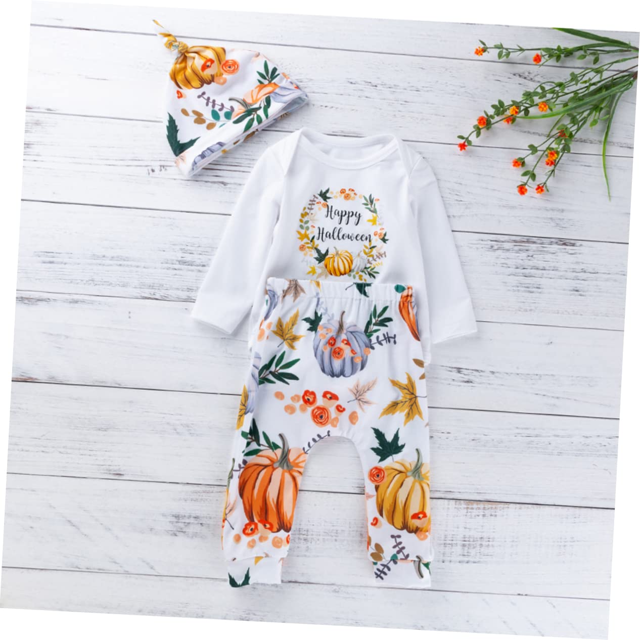 WOFASHPURET 2-Pack Halloween Romper Outfits - 100% Cotton Baby Costume for Boys & Girls | Perfect for Trick-or-Treating, Halloween Parties & Photo Shoots