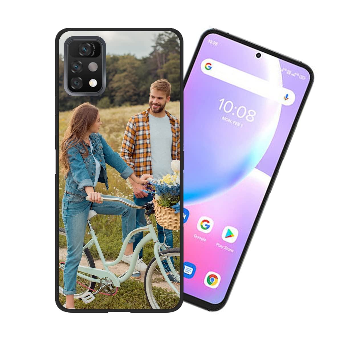 Custom UMIDIGI A11 Pro Max Phone Case - Personalized Picture Shockproof Silicone Cover, Soft Candy Design Protective Case - Perfect Christmas Birthday Gift for Men Women - Ideal for Daily Use, Travel & Outdoor Activities