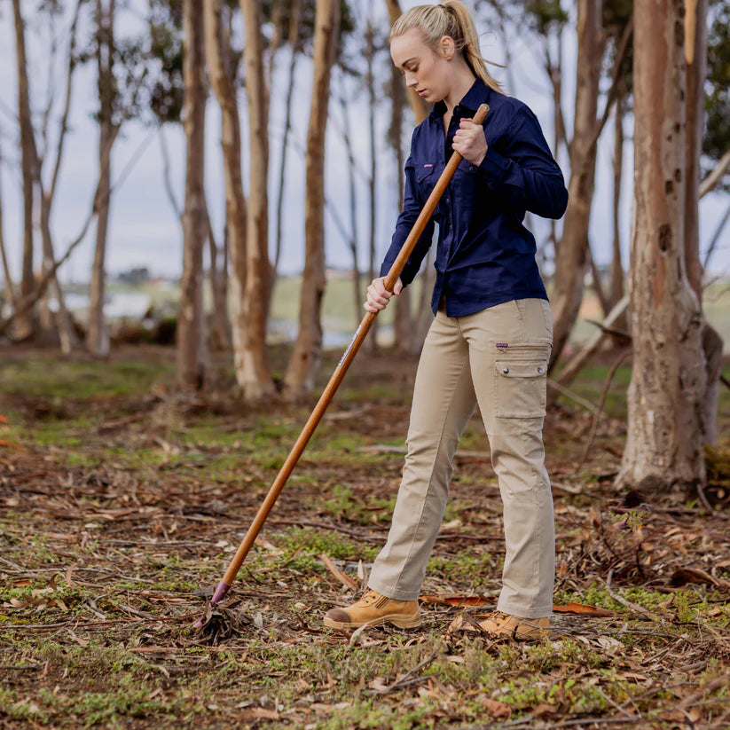 Women's Mid Rise Cargo Pants - Comfortable & Stylish for Outdoor, Hiking & Casual Wear