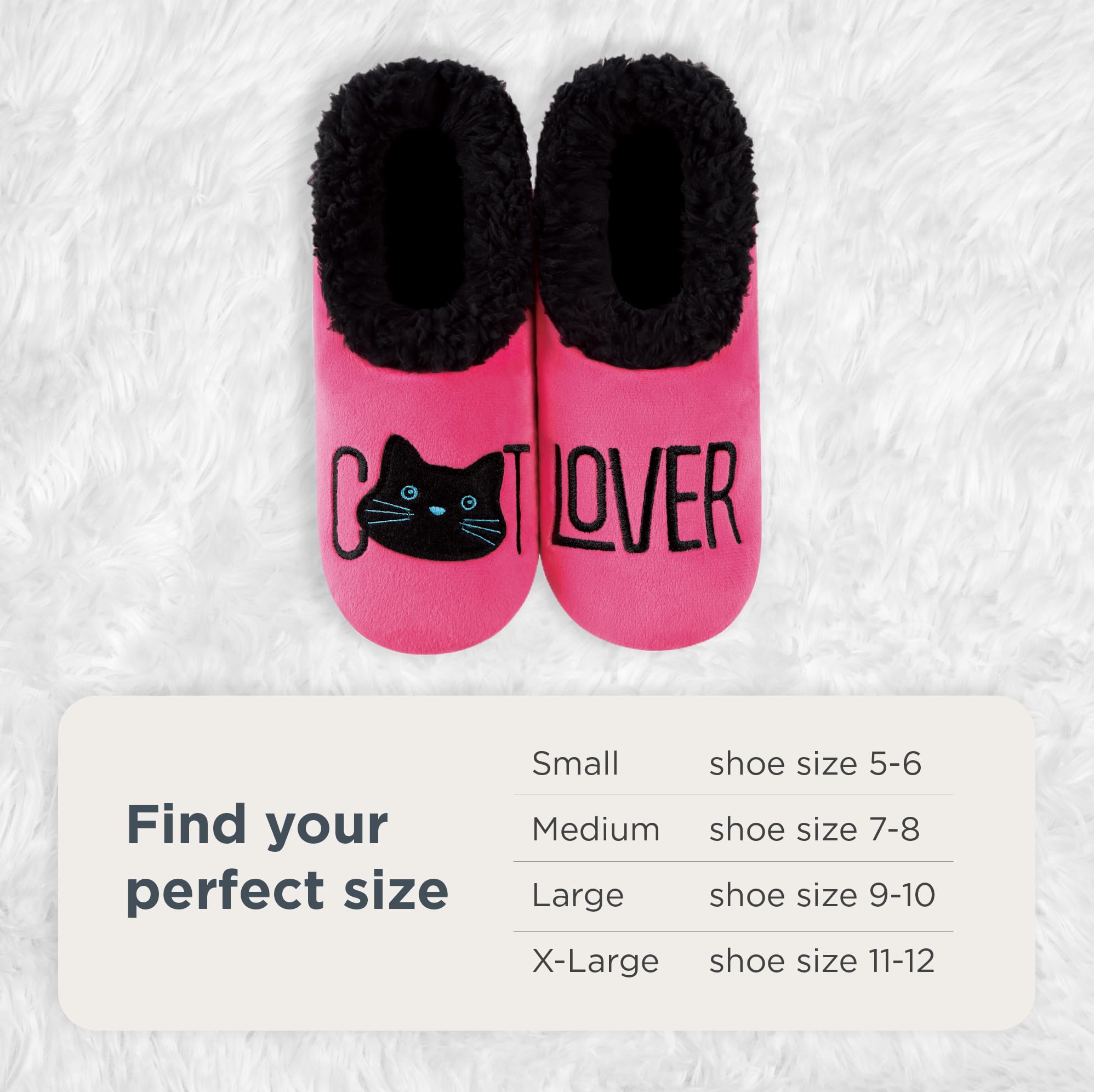 Funny Non-Slip Fuzzy Slipper Socks for Women - Cozy House Slippers by Snoozies | Perfect for Relaxing at Home, Lounging & Gift Giving