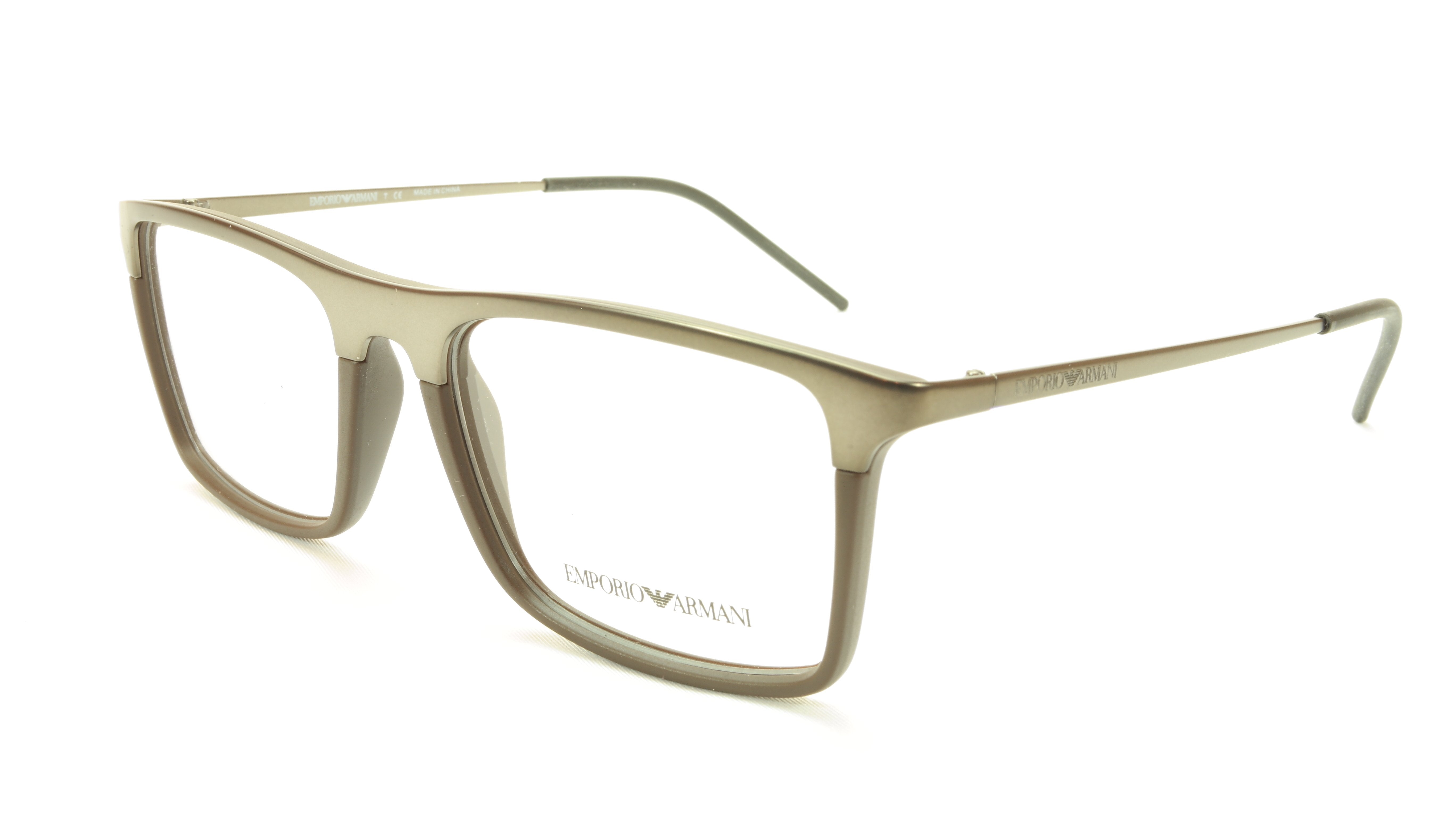 Emporio Armani EA1058 3169 Matte Gunmetal Eyeglasses Frame - Acetate & Metal Blend for Men & Women | Perfect for Office, Reading & Fashion Accessories