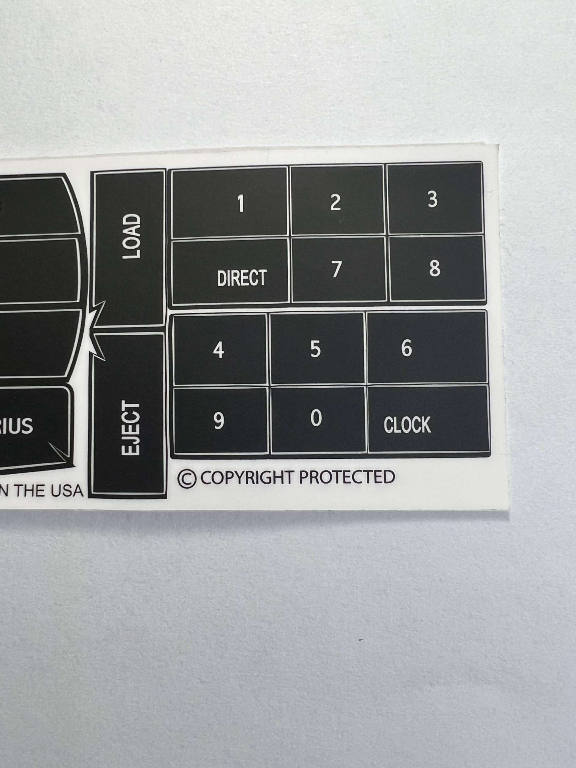 Premium USA-Made Radio Button Repair Decals for 2009-2013 Ford Fusion/Focus & Mercury Milan - Fix Scratched, Worn, Peeling Stereo Knobs - Easy DIY Car Interior Upgrade for Enhanced Driving Experience