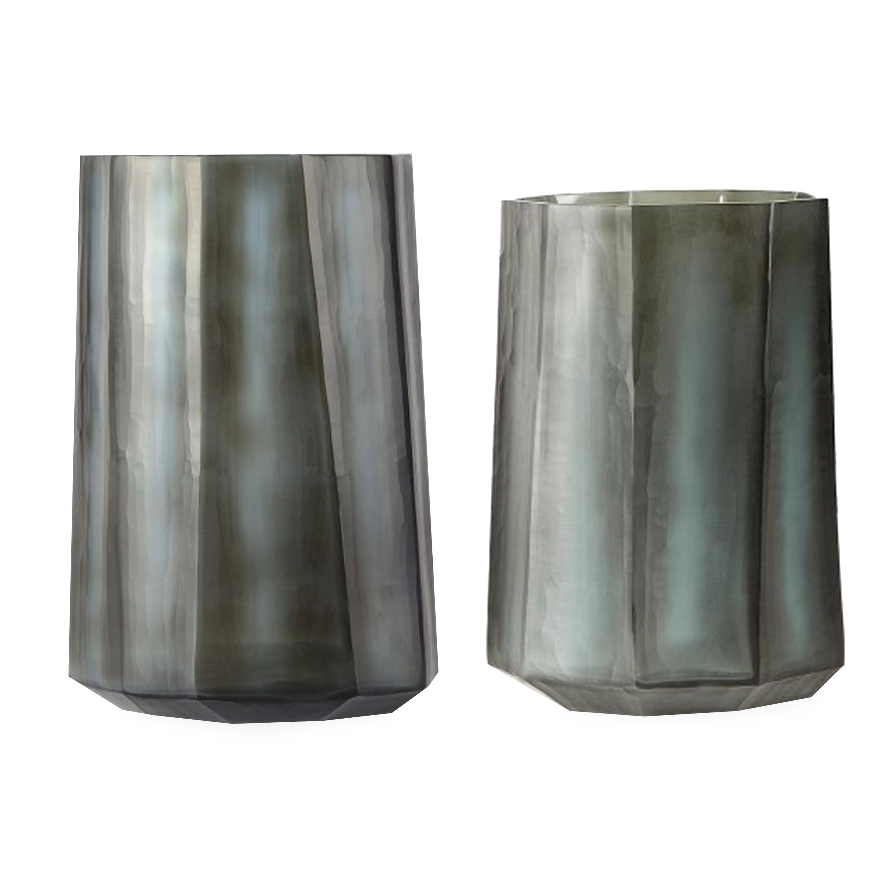 Elegant Fluted Glass Vase for Home Decor - Perfect for Fresh Flowers, Centerpieces, and Wedding Decorations