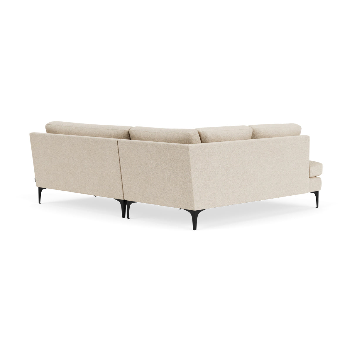 Astha Boucle Left Corner Sofa - Modern L-Shaped Sectional Couch for Living Room, Lounge & Office - Soft Fabric Upholstery, Comfortable Seating for Home Decor