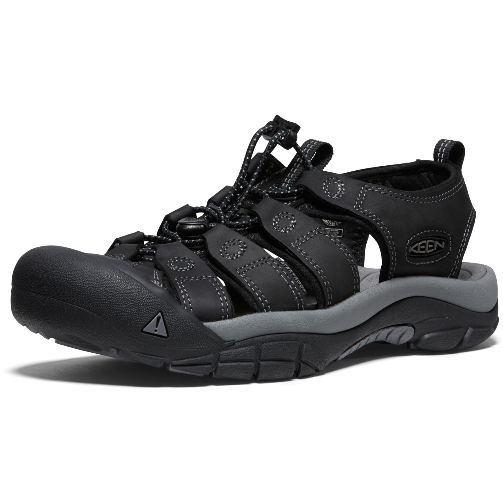 KEEN Men's Newport Closed Toe Water Sandals - Durable Leather, Comfortable for Hiking, Beach & Outdoor Activities