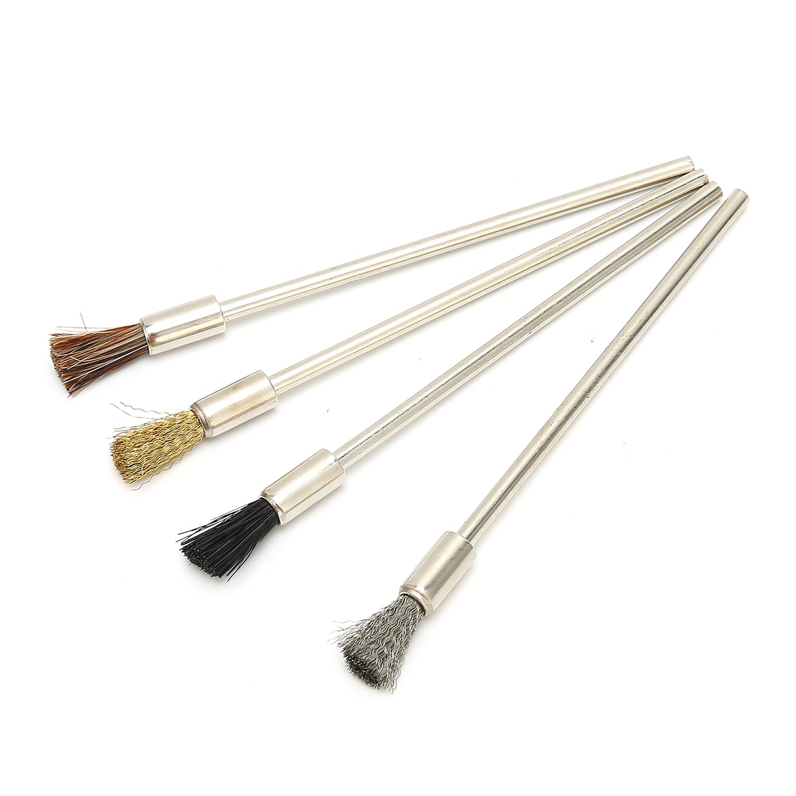 Mini Wire Brush Set - Stainless Steel Cleaning Brushes for Drill, Jewelry & Electronics - Small Wire Brush for Tight Spaces & Fastener Cleaning - Perfect for DIY, Crafting & Precision Cleaning Tasks