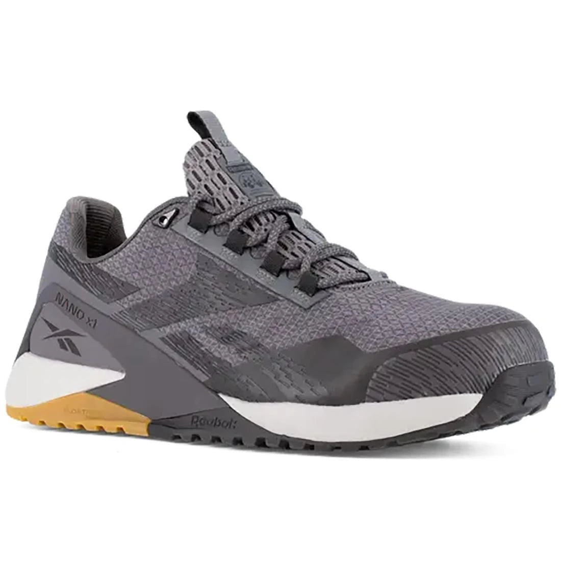 Nano X1 Adventure Composite Toe Athletic Work Shoes for Men - Lightweight Safety Shoes with Slip Resistance, Comfortable for Construction, Hiking & Outdoor Work (Gray)