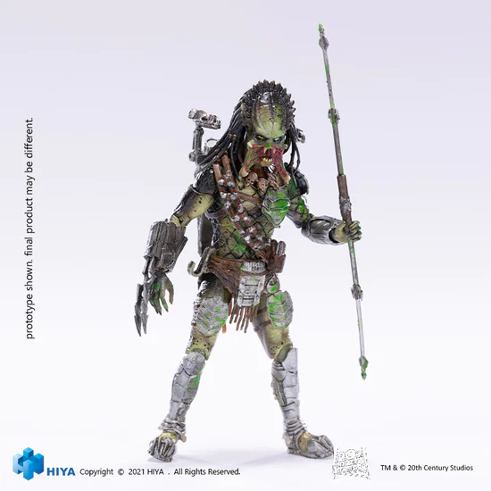 1/18 HIYA 5inch Action Figure - Exquisite Mini Series AVPR Battle Damage Wolf Predator Collectible Toy for Display & Play - Perfect for Movie Fans, Collectors & Gift Giving