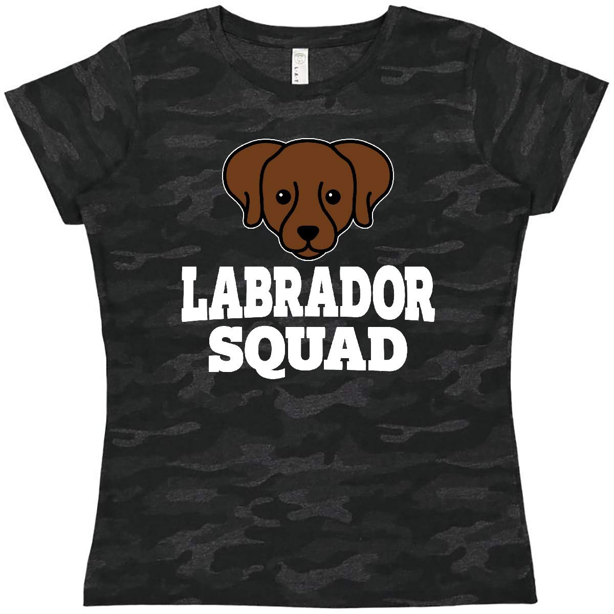 Inktastic Women's T-Shirt - Cute Chocolate Labrador Dog Lover Graphic Tee for Casual Wear, Gifts & Dog Mom Apparel | Perfect for Dog Walks, Pet Lovers & Everyday Outfits