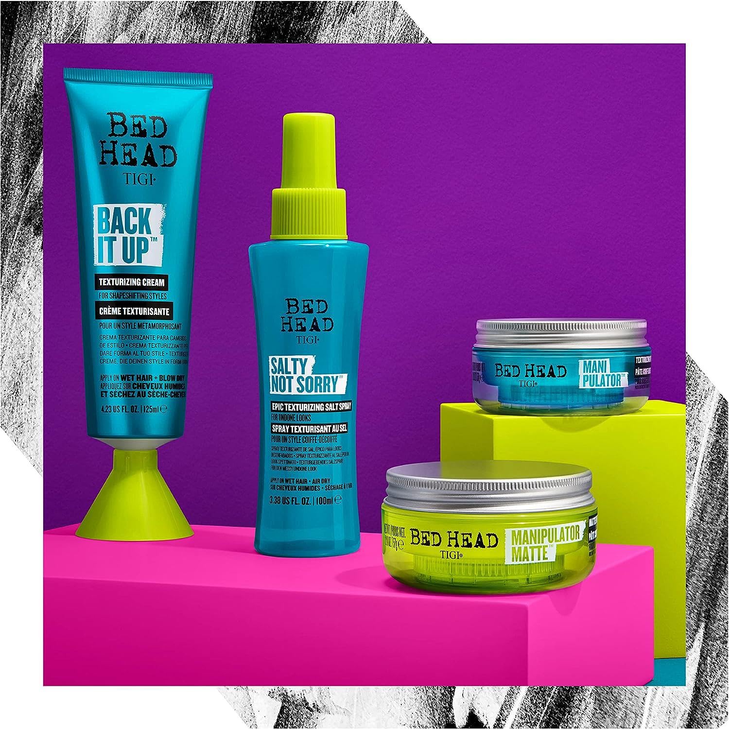 TIGI Bed Head Manipulator Styling Paste 2 oz (57g) - Strong Hold, Matte Finish for Textured Hairstyles - Perfect for Men & Women's Everyday Styling