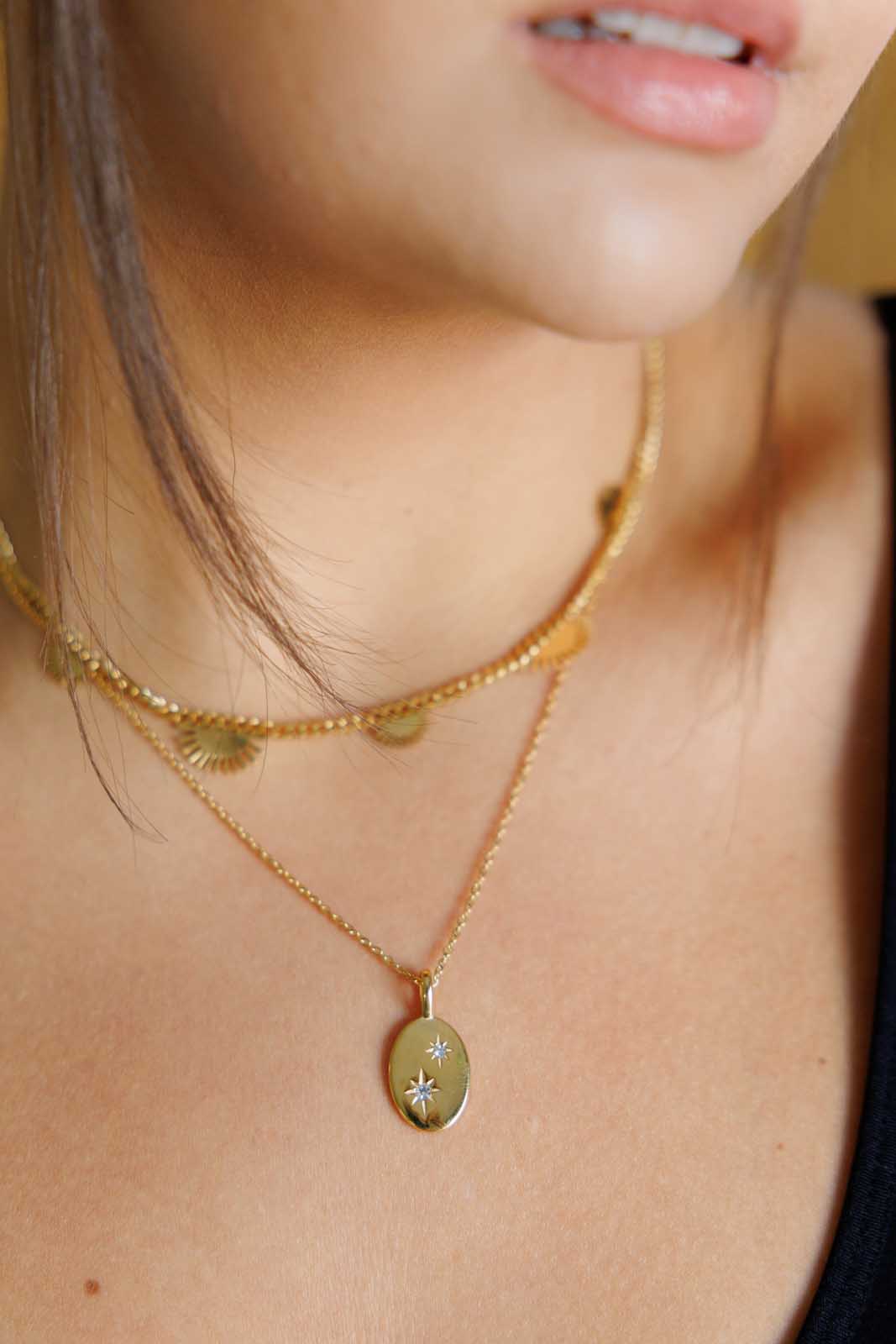 Celestial Jewelry Set - Moon & Star Necklace, Earrings & Bracelet for Women - Perfect for Boho, Festival & Everyday Wear