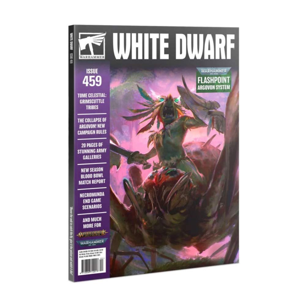 Games Workshop Warhammer White Dwarf 459 - Latest Miniature Gaming Magazine | Tabletop Wargaming, Painting Guides & Hobby News | Perfect for Warhammer Fans & Collectors