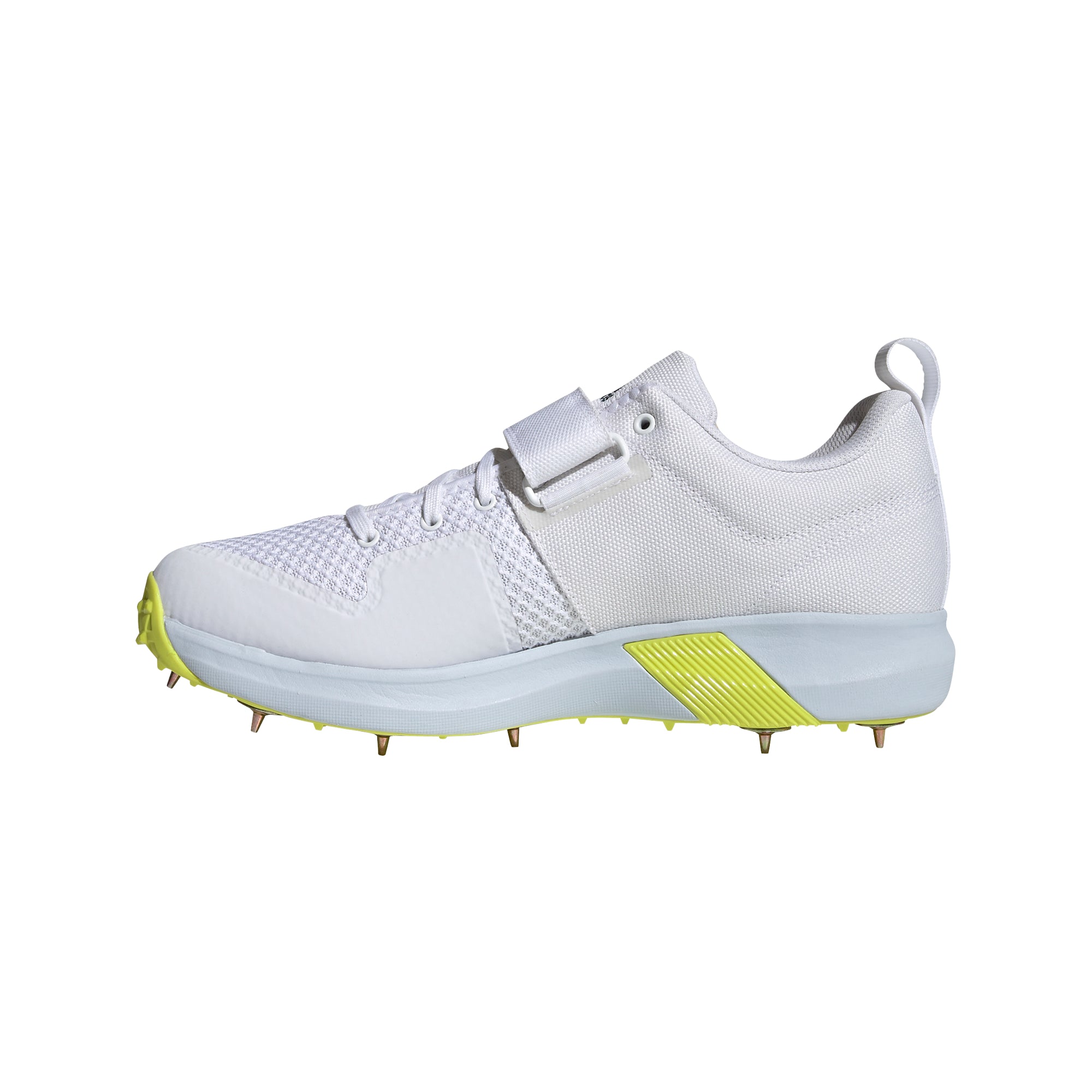 Adidas Adipower Vector Cricket Shoes - White & Yellow | Lightweight & Durable for Professional Matches & Training