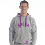 Kooga College Rugby Hooded Training Top - Grey | Men's Sports Hoodie for Rugby Practice & Casual Wear