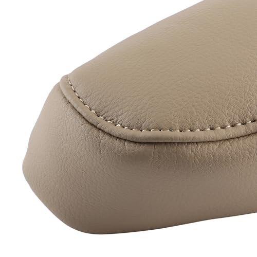 Premium 2PCS Car Armrest Cover - Microfiber Leather Seat Handle Protector for Honda CRV 2010-2017 | Beige Interior Accessories | Comfort & Style Upgrade for Long Drives
