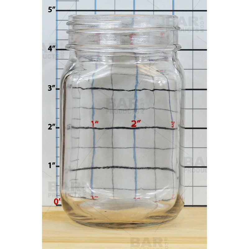 BarConic® 12 oz Mason Jars Without Handles - Pack of 12 | Airtight Glass Canning Jars for Preserves, Pickling, DIY Crafts & Home Decor