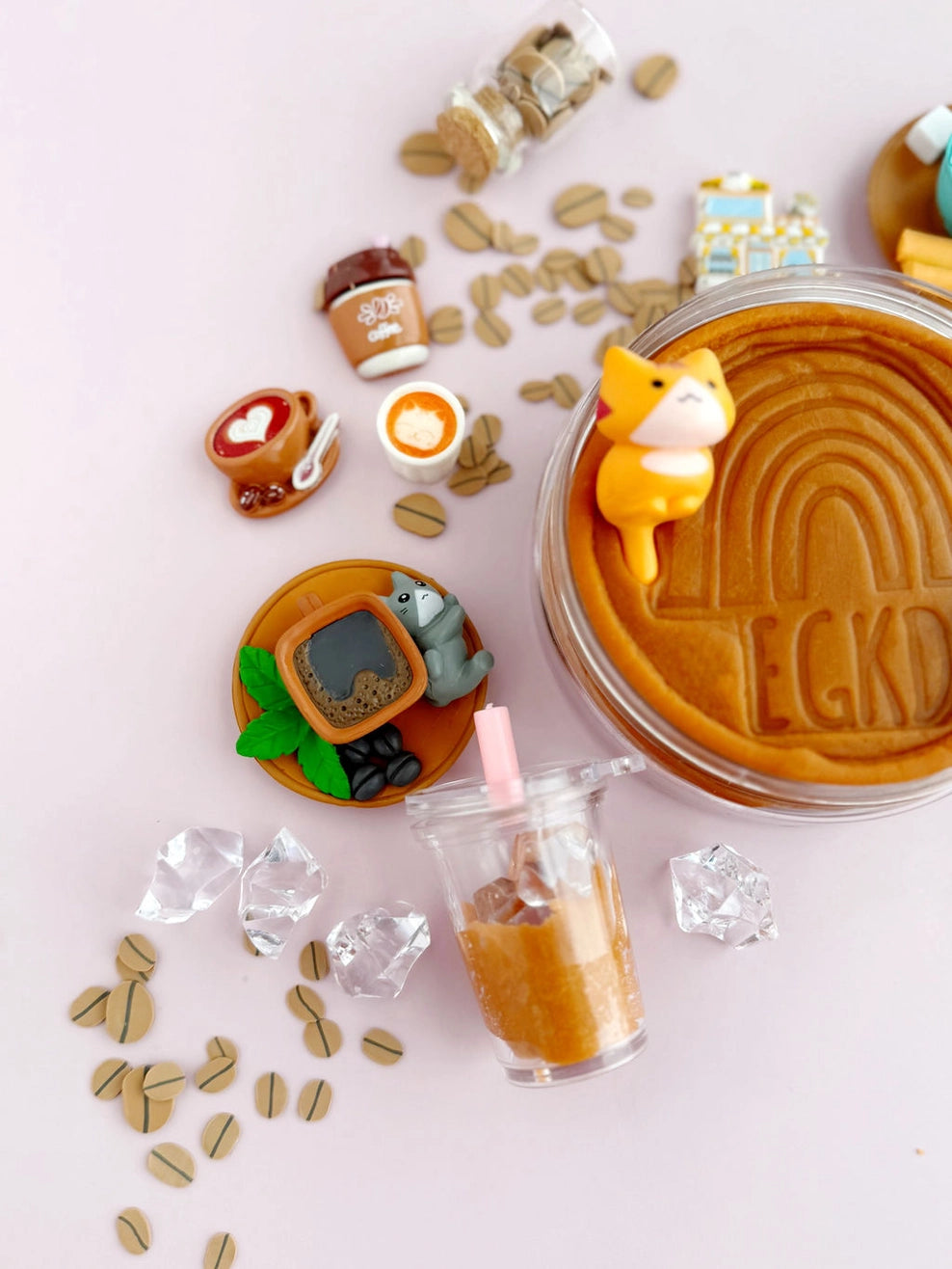 Cat Cafe Kiddough Play Kit - Interactive Pretend Play Toy for Kids with Cute Cat Figures & Cafe Accessories | Perfect for Imaginative Play, Birthday Gifts & Preschool Learning Activities