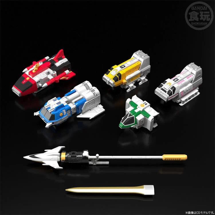 Bandai Shokugan Super MiniPla Power Rangers Kyoryu Sentai GoGoFive Victory Mars Model Kit - Collectible Action Figure for Display & Play - Perfect for Fans, Gifts, and Anime Collections