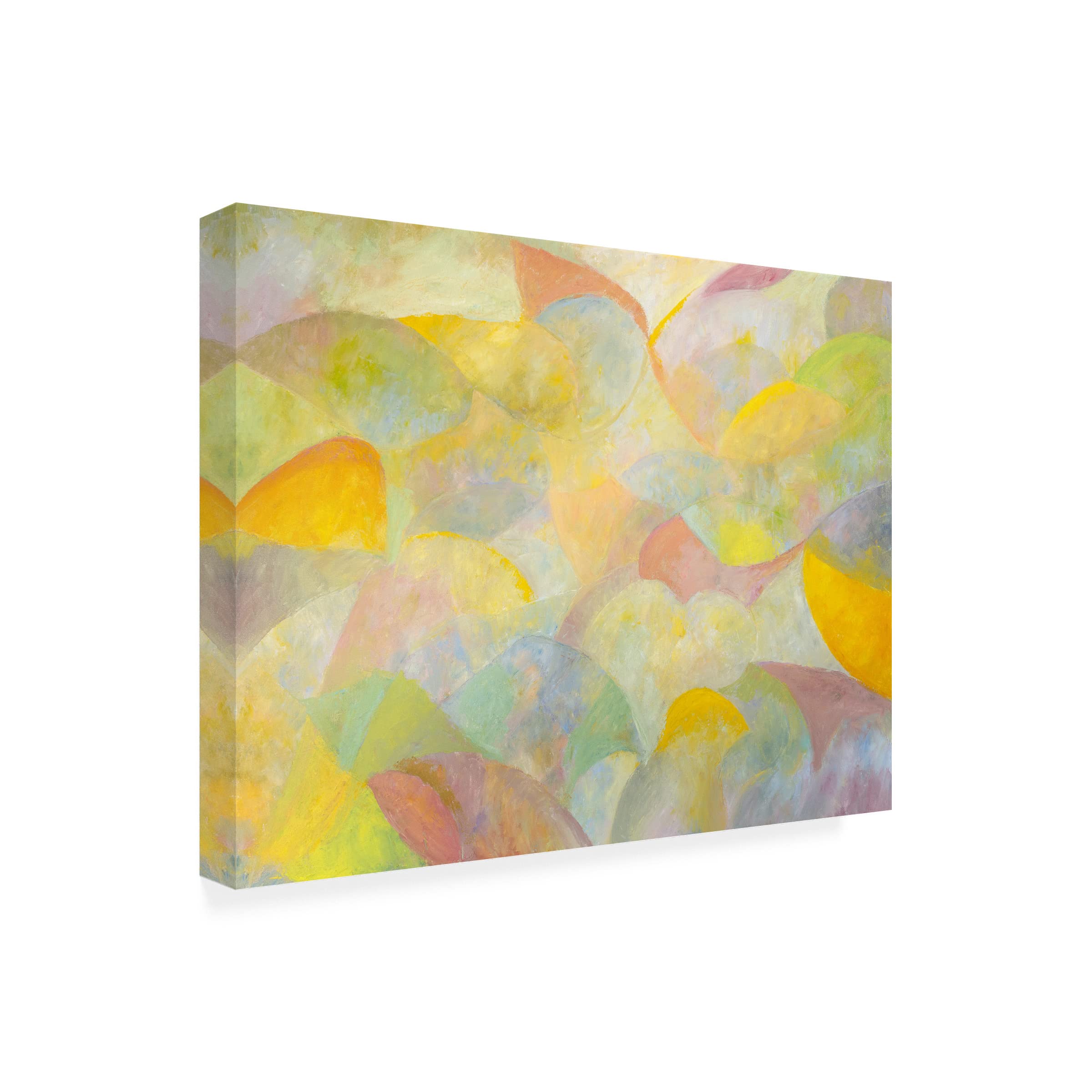 Trademark Fine Art 'Curving Forms' Abstract Canvas Wall Art by Marsha Heller - Modern Home Decor for Living Room, Bedroom & Office