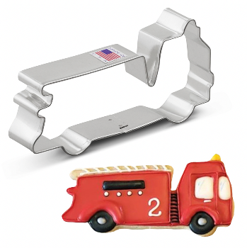 Fire Truck Cookie Cutter Set - Stainless Steel Baking Tools for Kids Birthday Party, Christmas Cookies & Holiday Decorations - Fun DIY Baking Supplies for Children's Events