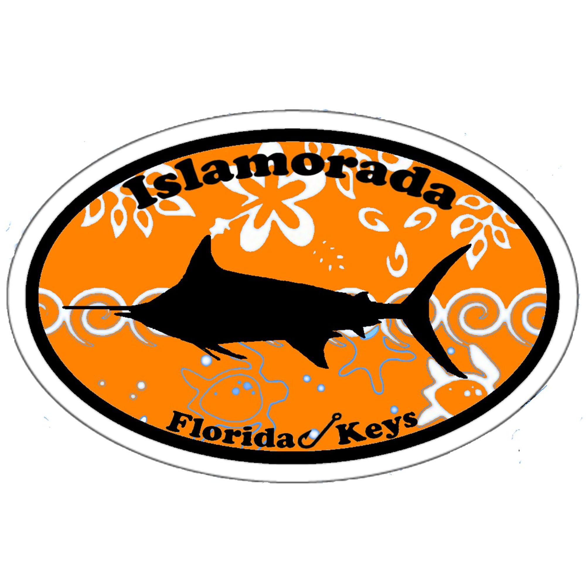 Islamorada FL Oval Car Bumper Sticker - Waterproof Vinyl Decal for Cars, Laptops, Windows - Perfect for Beach Lovers & Florida Travel Enthusiasts