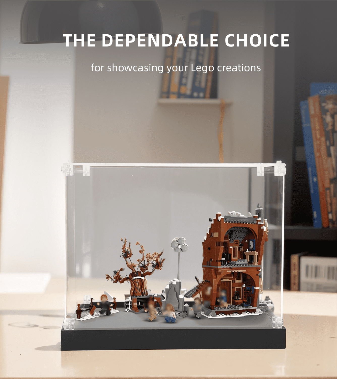 Lego The Shrieking Shack & Whomping Willow 76407 Display Case - Premium Acrylic Protector for Collectible Building Sets - Perfect for Showcasing & Protecting Your Harry Potter Lego Collection at Home or Office