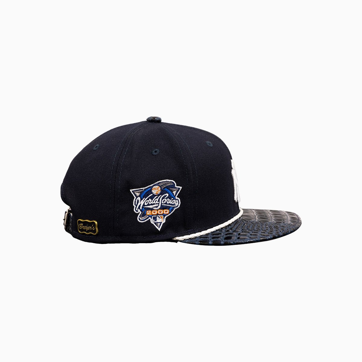 Breyer's Buck 50 New York Yankees Patent Leather Baseball Cap - Stylish MLB Fan Gear for Games & Streetwear